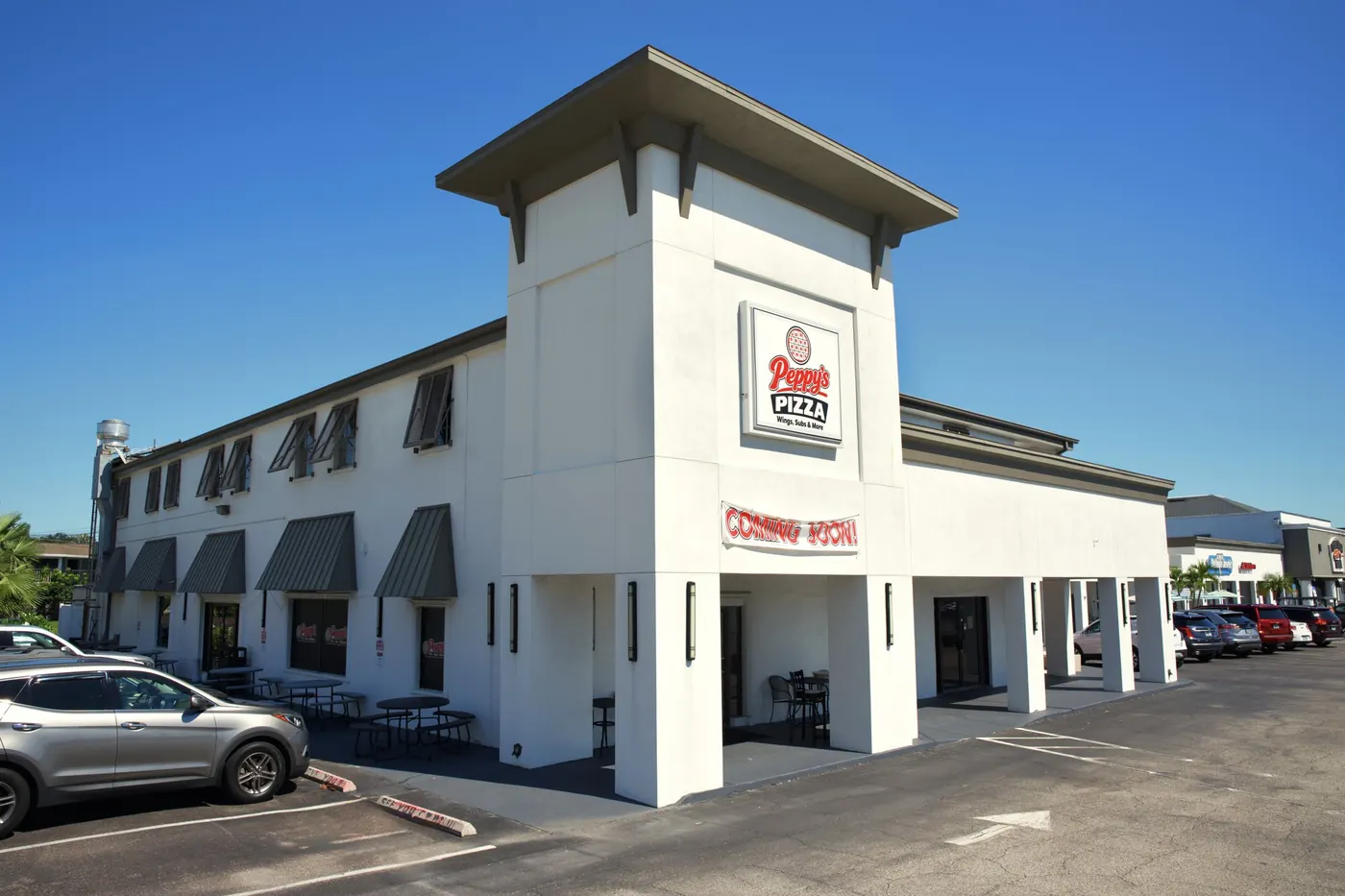 The Peppy's Pizza building at the corner of 2989 West Bay Dr. in Belleair Bluffs